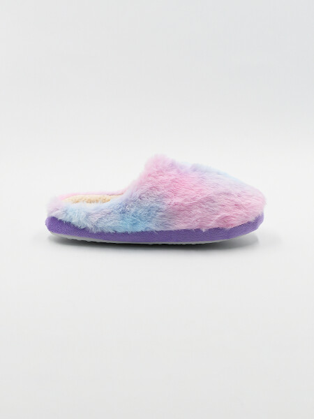 PANTUFLA UNICORN CELESTE