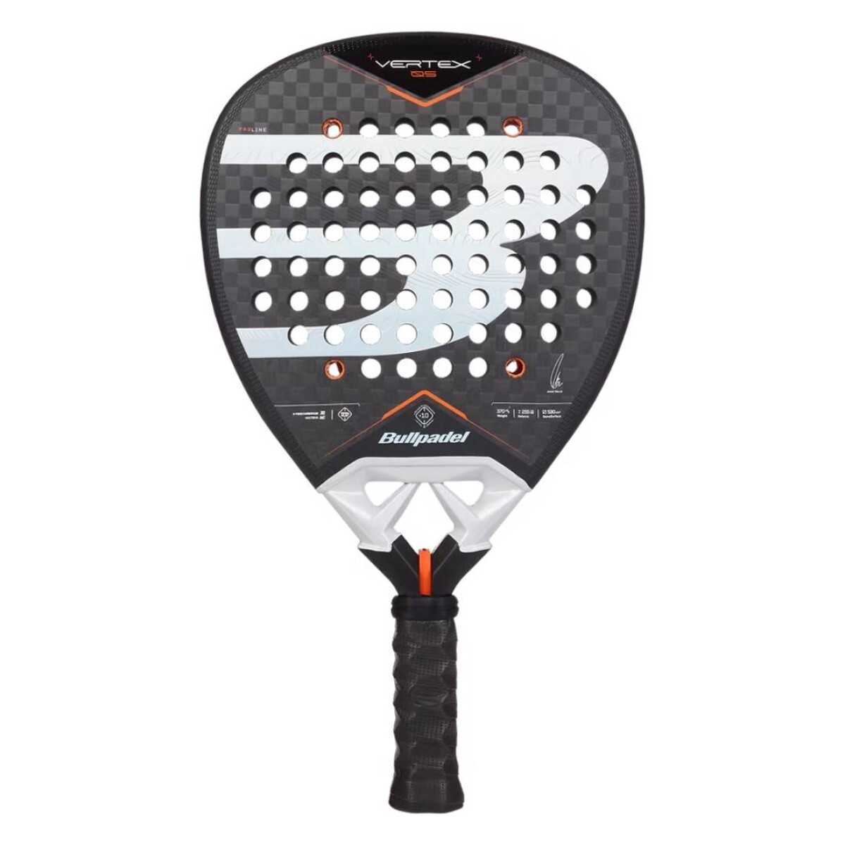 Paleta Bullpadel Vertex 05 27 - Negro y Blanco 