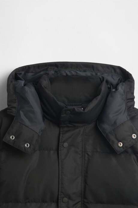 Campera Logo Gap Puffer Hombre Black 1