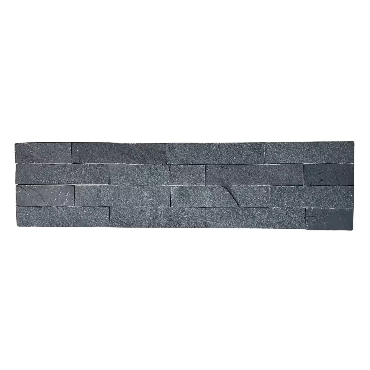 Piedra Natural Black Para Pared 15x60 Cm Mate 
