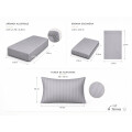 Juego Completo de Sabanas 1 Plaza 400 Hilos Premium Gris