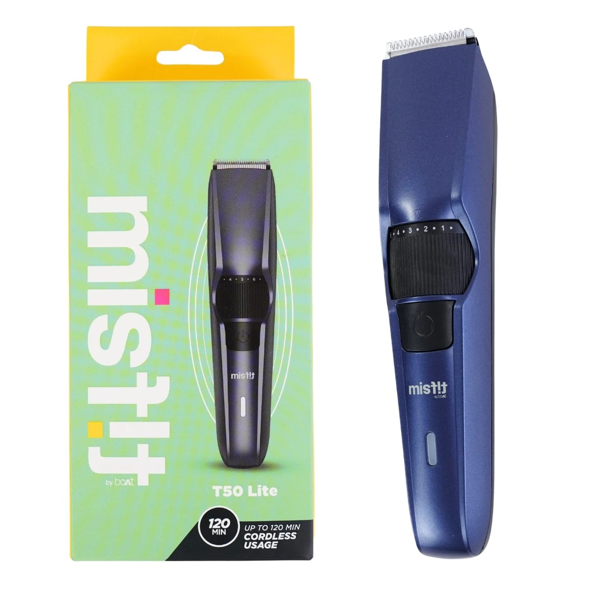 Corta barba T50 recargable con accesorios 