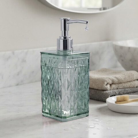 Dispensador Plástico de Jabón Glamour 285 ml VERDE