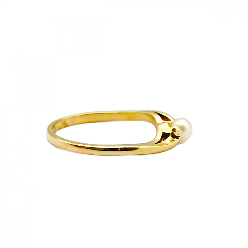 Anillo Solitario-Oro bajo-Perla-AN8165 conperla