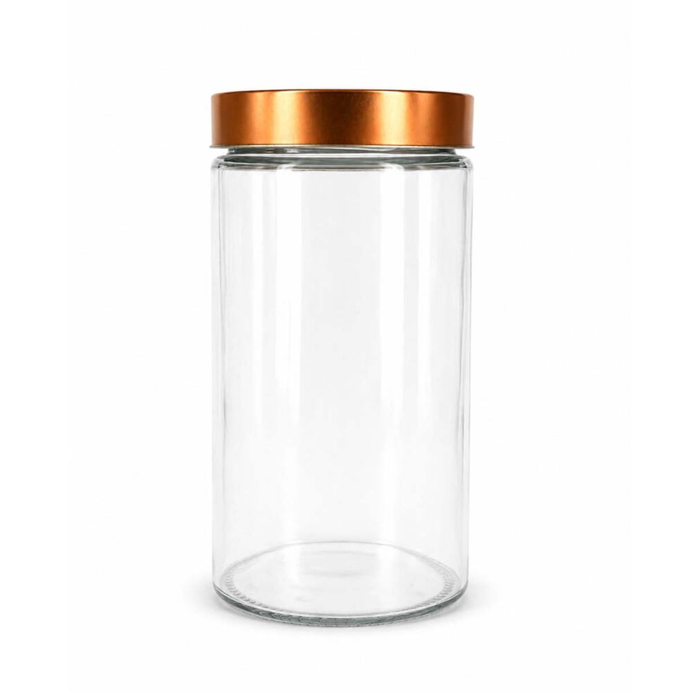 Frasco tapa color bronce 1.7 L 11x11x22 cm Frasco tapa color bronce 1.7 L 11x11x22 cm