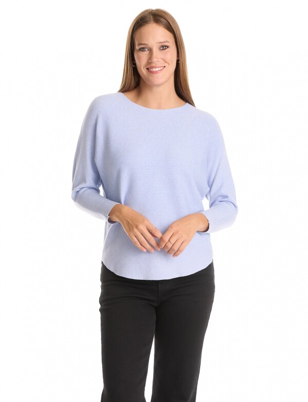 Buzo Dolman Ribs CELESTE