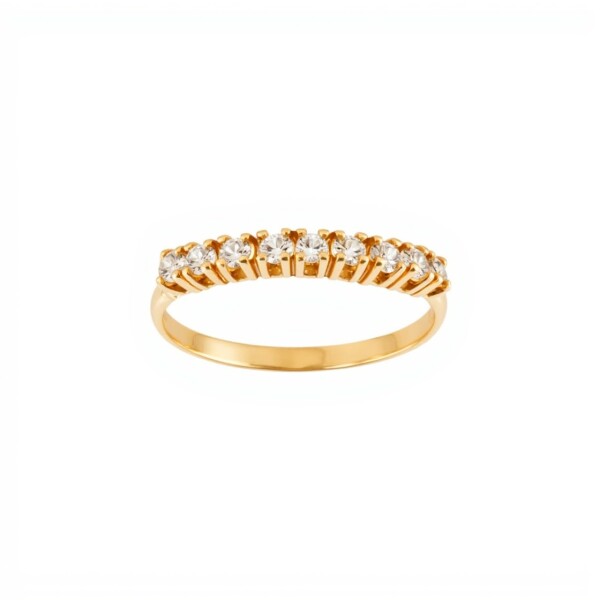Anillo-Oro bajo-Piedra zirconia-AN8014 conpiedra