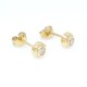 Caravanas oro 18k y brillantes Caravanas oro 18k y brillantes