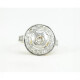 Anillo Oro 18K, platino y brillantes Anillo Oro 18K, platino y brillantes