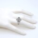 Anillo 18k estilo antiguo zafiros sintéticos,brillantes y diamantes Anillo 18k estilo antiguo zafiros sintéticos,brillantes y diamantes