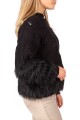 Sweater Fur Negro