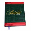 AGENDA ABEZETA 216 CLASSIC MEDIUM TAPA CON DISEÑO VIRANDO COLOR ROJO
