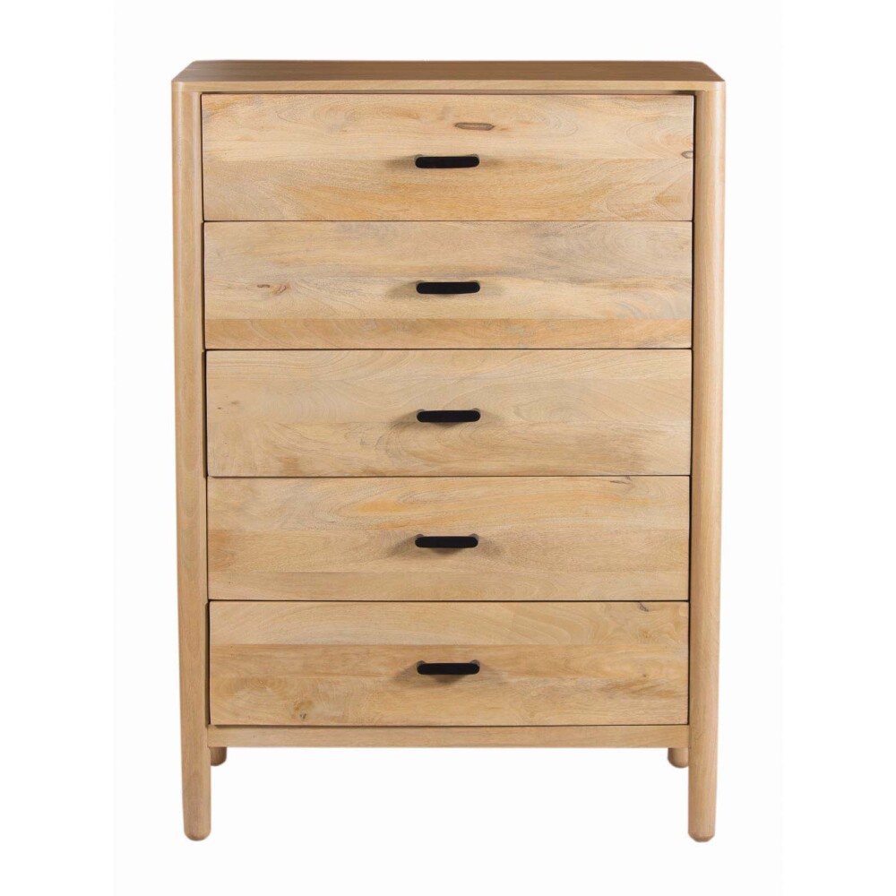 CAJONERA 5 CAJONES MADERA-DE-MANGO NATURAL-BEIGE WOODSIDE