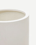 Macetero Aiguablava de cemento blanco Ø 42 cm