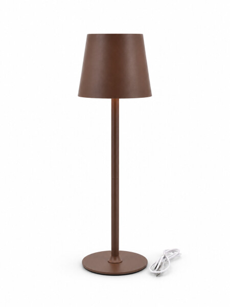LAMPARA SOMBRERO MARRON