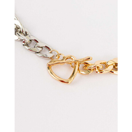Choker De Metal Combinacion Bicolor