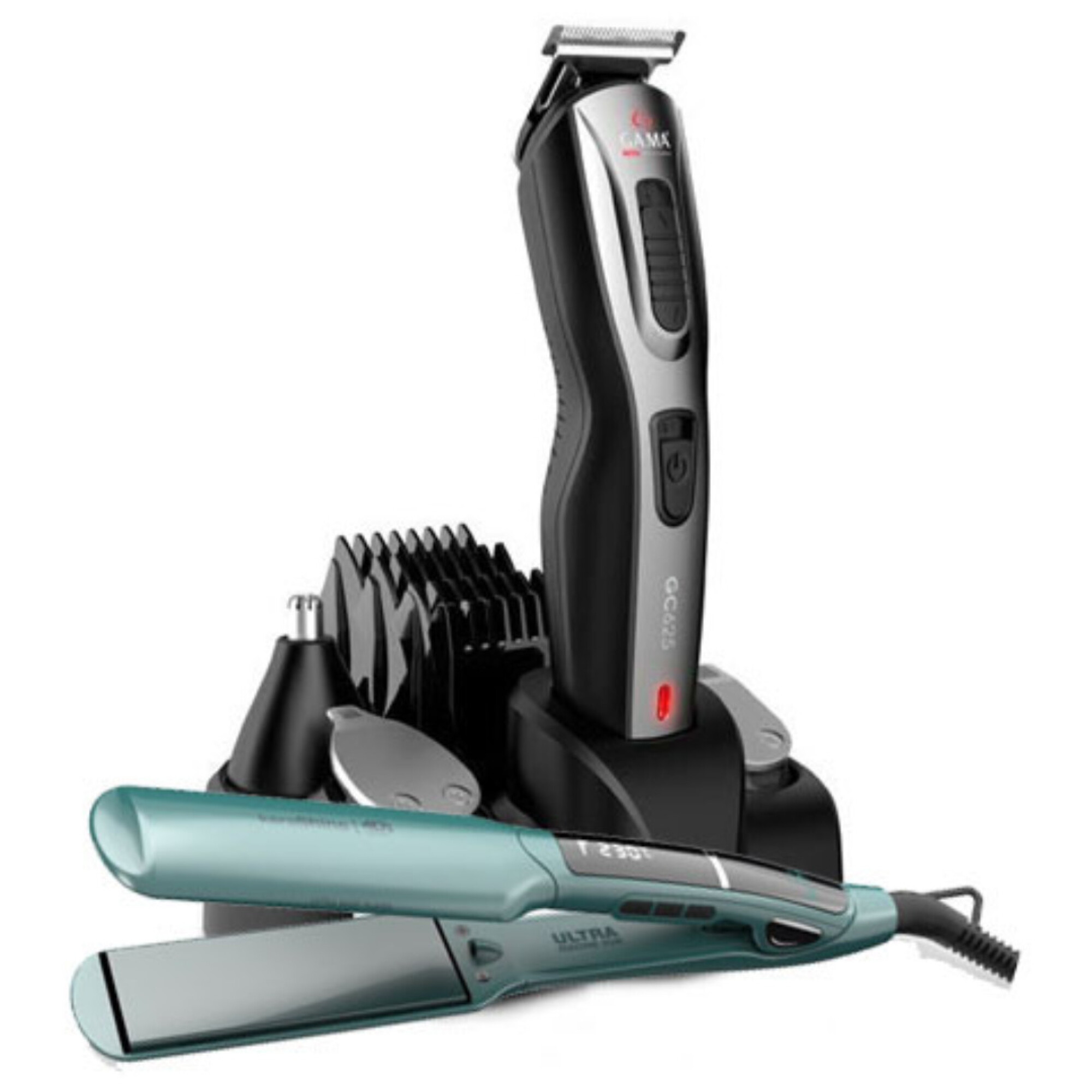 Combo Corta Pelo Gama GC625 Multistyler y Plancha XWIDE DIG 4D ...