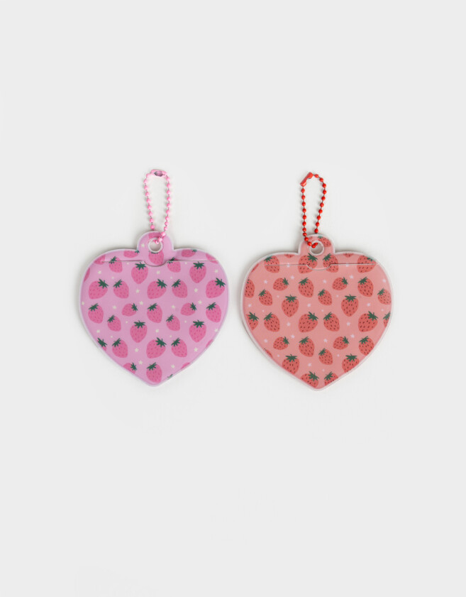 Llavero Compartir Llavero Y Charm Para Compartir Corazones - Combinacion Multicolor