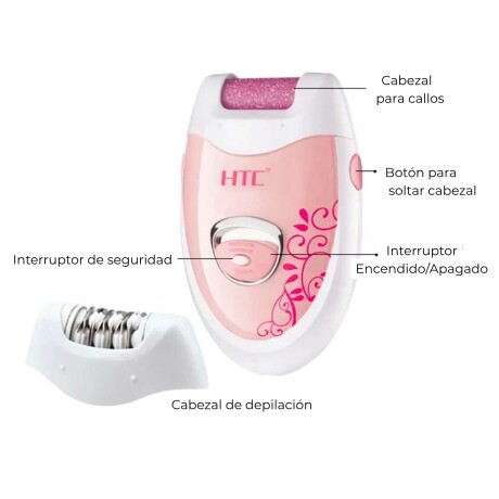 Depiladora Removedora de callos HTC HL-022 Rosada Depiladora Removedora de callos HTC HL-022 Rosada