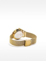 Reloj Pulsera De Malla Metálica De Acero dorado