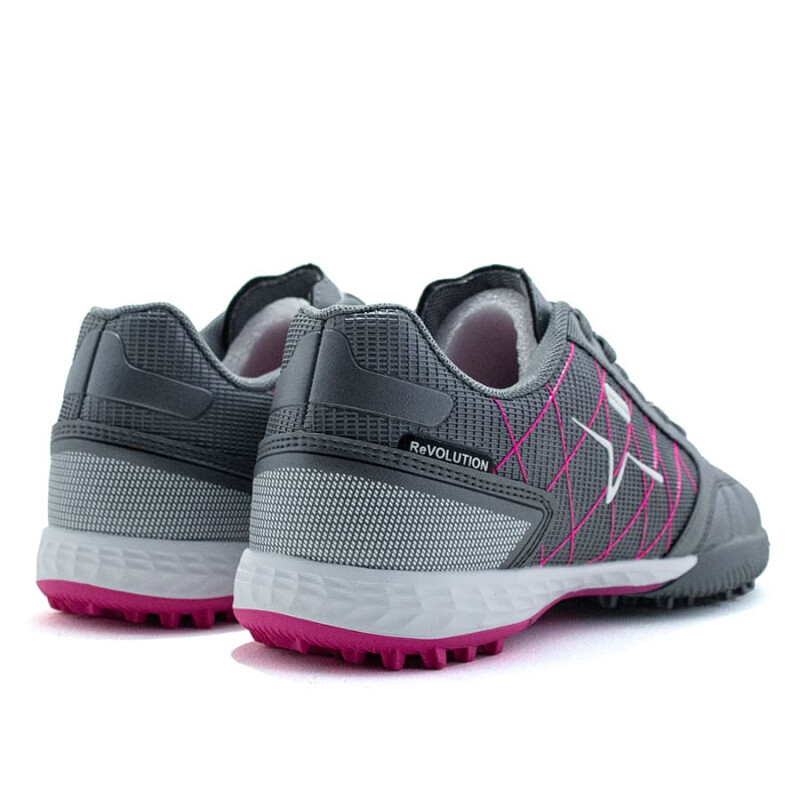 Championes Muvem Futbol 5 Revolution de Niños- BEL-L2400026TF Gris-rosado