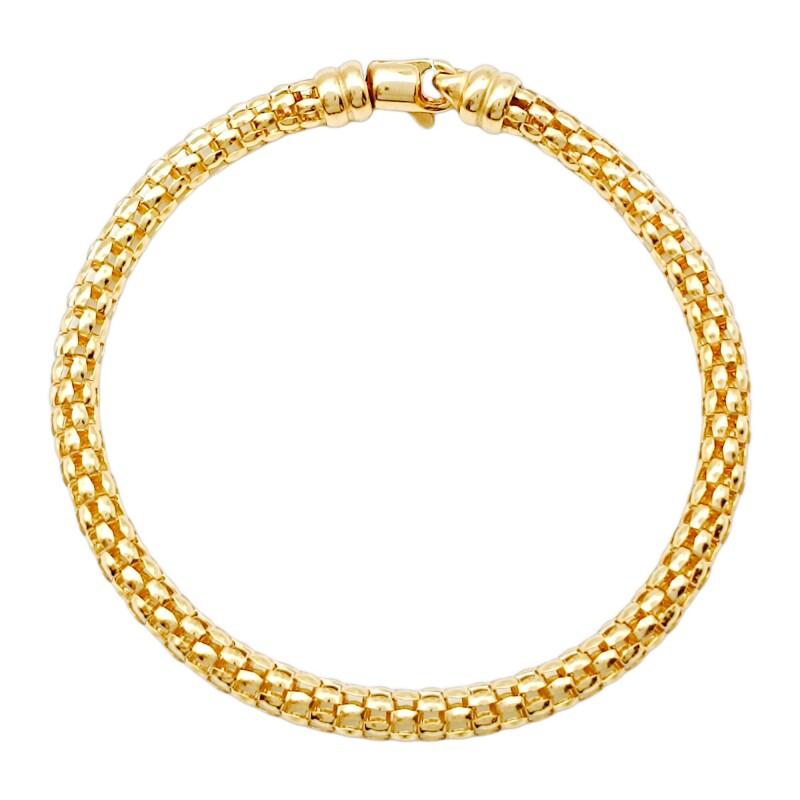 Pulsera Serpiente Inflada-Oro bajo-Sin Piedra-PU8009 sinpiedra