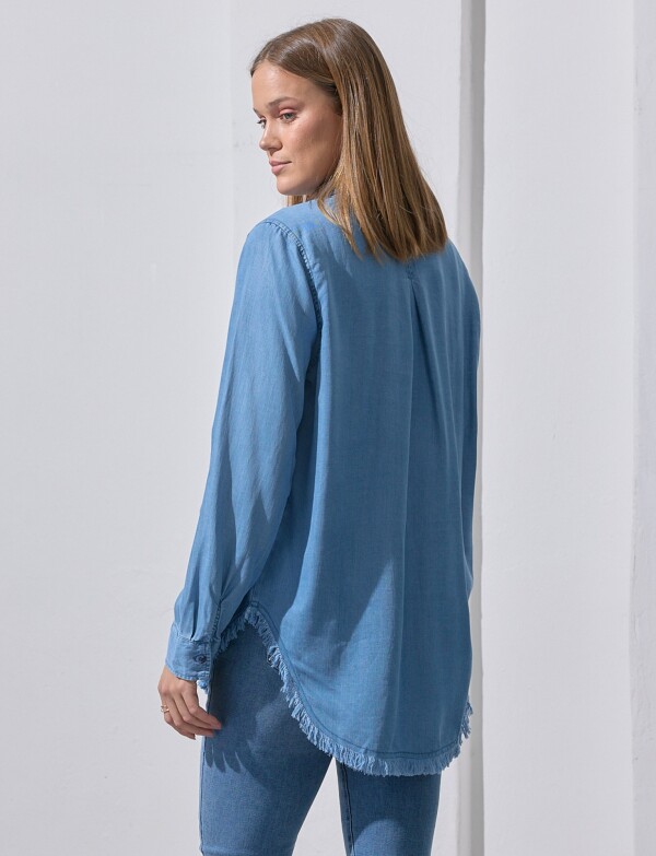 Camisa Tencel Flecos JEAN