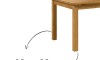 Mesa de Madera Maciza 160 cm - Italia Mesa de Madera Maciza 160 cm - Italia