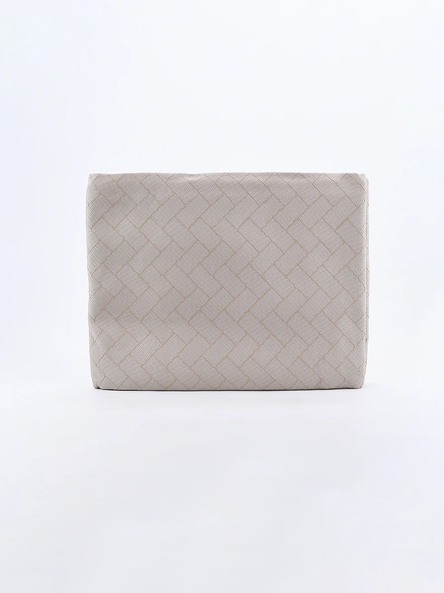 COLCHA CON FUNDA DE ALMOHADA 1 PLAZA - BEIGE 