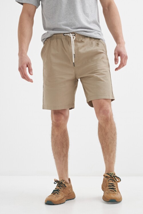 Short con elástico BEIGE