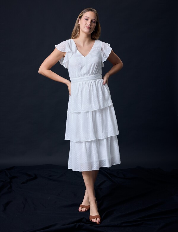 Vestido Capas CRUDO