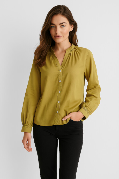 Camisa Tibau Verde Oliva Claro