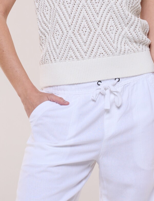 Pantalon Lino CRUDO