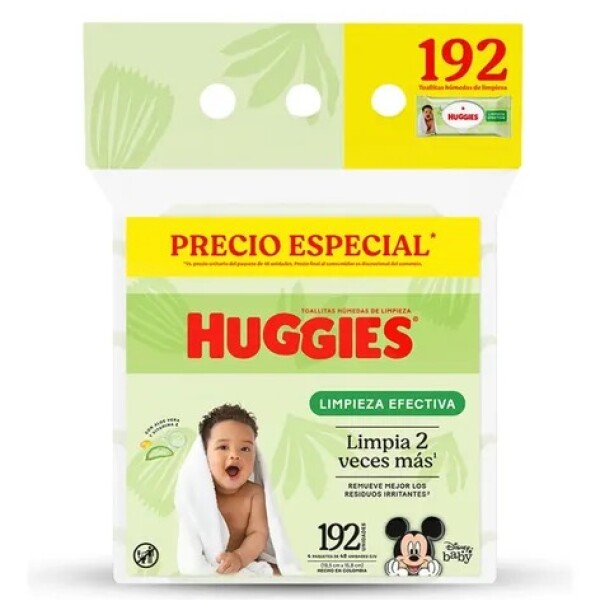 Huggies Toallitas Humedas promo paqueton X 192 U Huggies Toallitas Humedas promo paqueton X 192 U