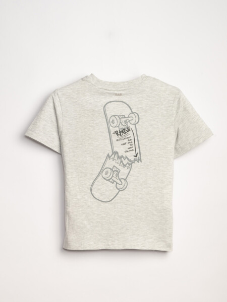 Remera estampa Ready Gris