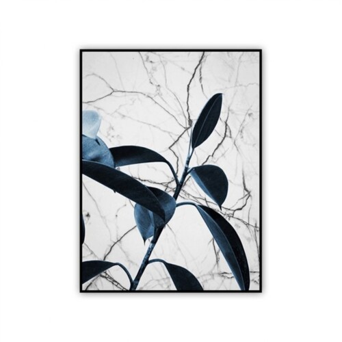 Cuadro Canvas 40x30cm - Hojas negras Cuadro Canvas 40x30cm - Hojas negras