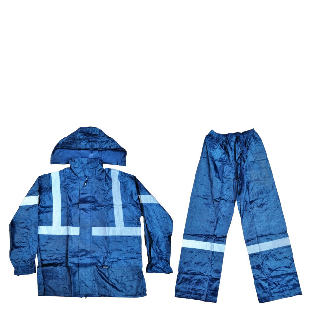 Equipo de lluvia Worker PVC Reflectivo Azul Marino