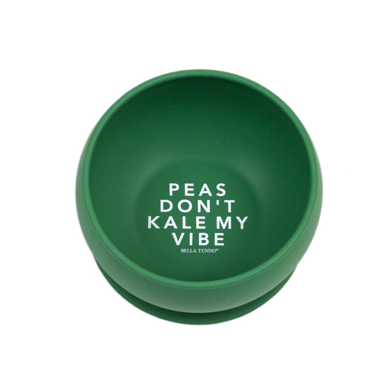 Bowl de Silicona con Ventosa Peas Dont Kale My Vibe
