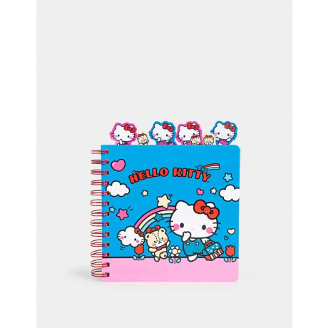 Cuaderno Cuadrado Hello Kitty Kawaii Combinacion Multicolor
