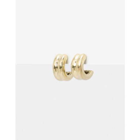 Argollas De Acero Dorado