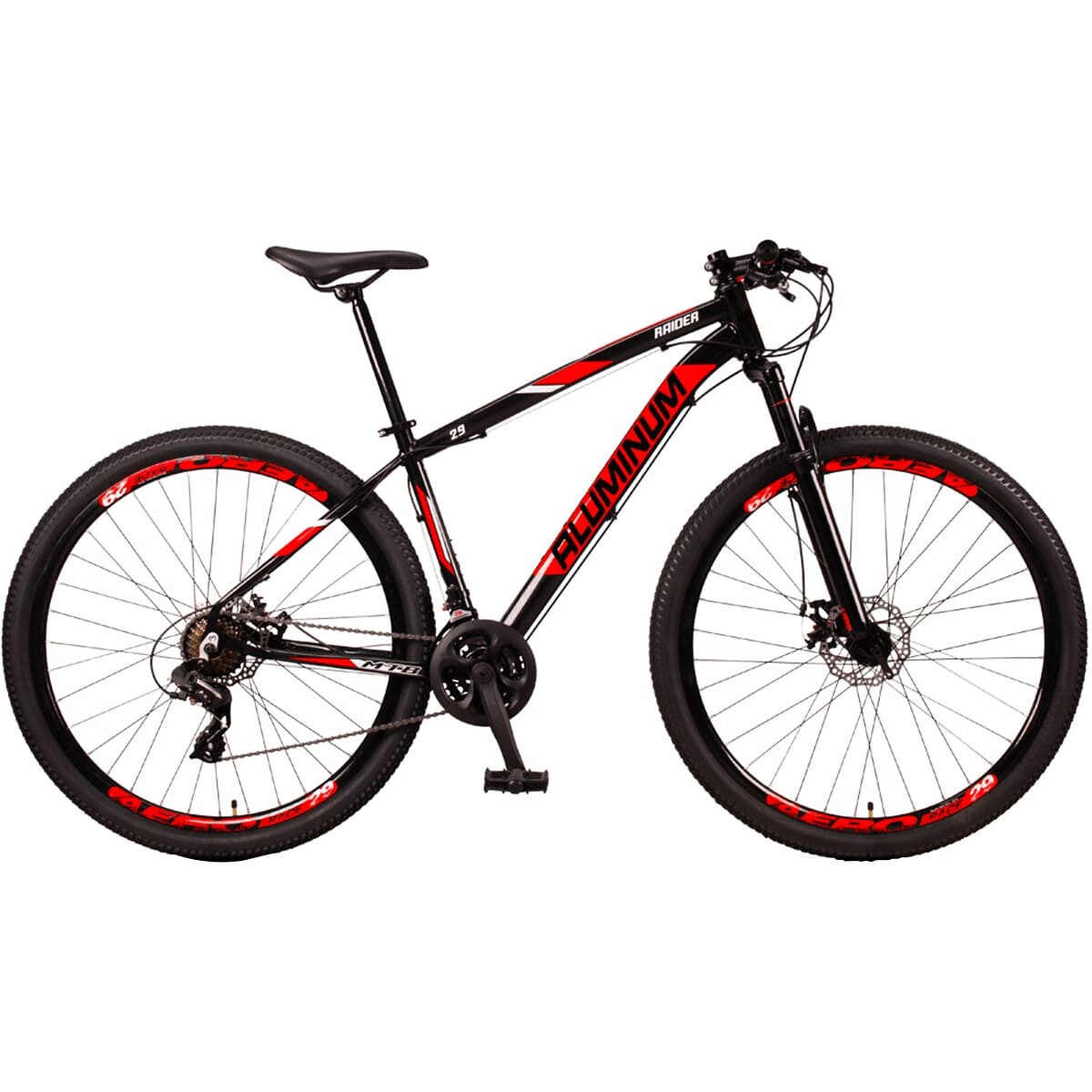 Bicicleta Montaña Rod 29 Freno Disco Aluminio Cambios - Rojo 
