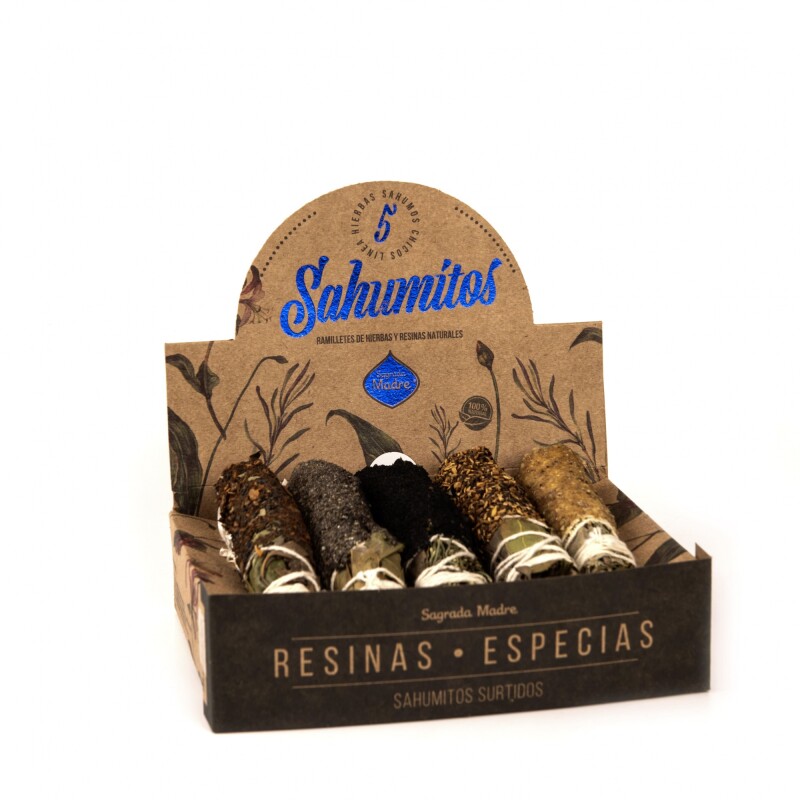 SAHUMITOS SAGRADA MADRE X5 Resinas - Especias