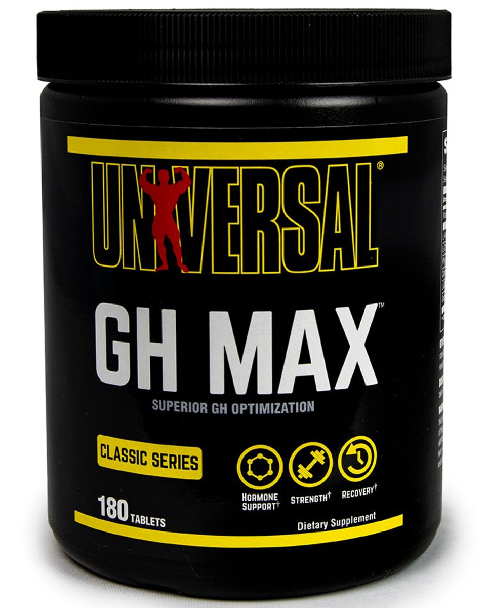 Suplemento Universal GH MAX para aumento de volumen 180 comprimidos 