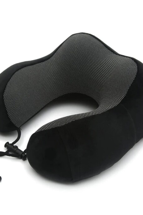 Almohada De Viaje Para Cuello Con Memoria Negro