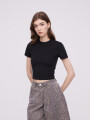 Remera Flored Negro