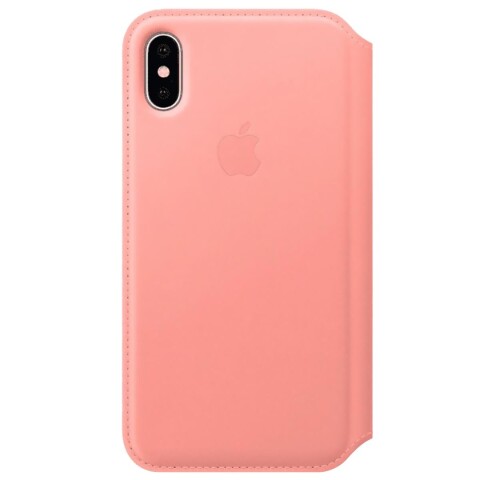 Funda Apple Leather Folioiphone X CASE IPHONE X ORIG. LEATHER ROSA DF OLT