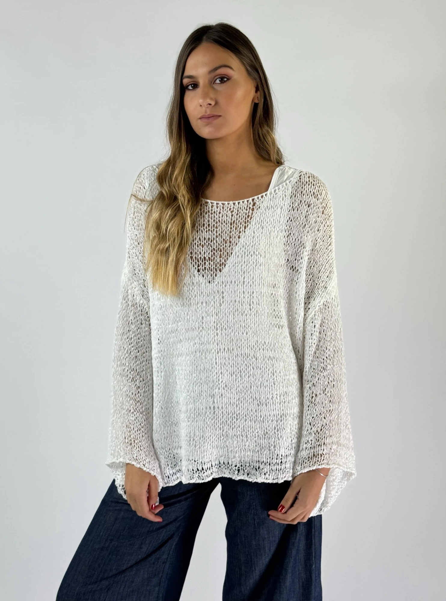 TOP SEGOVIA beige talle unico