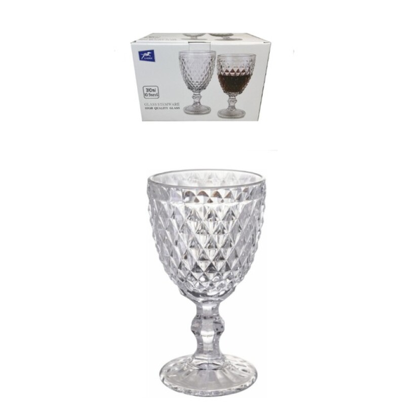 SET 6 COPAS VIDRIO LABRADAS 340 ML X-09XL SET 6 COPAS VIDRIO LABRADAS 340 ML X-09XL