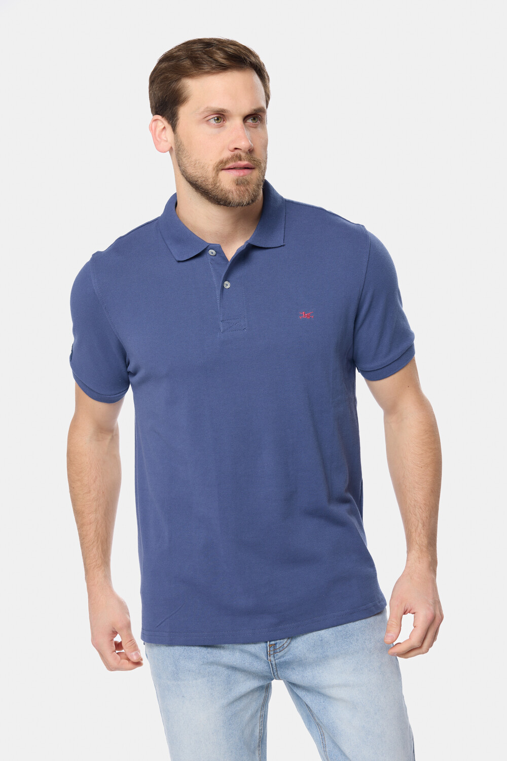 REMERA POLO LISA PIQUÉ Piedra