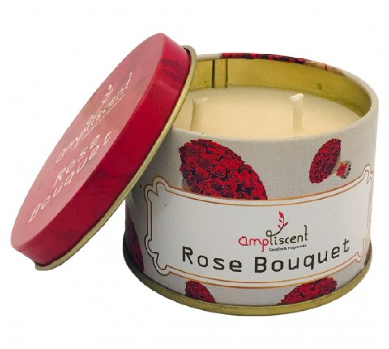 Vela aromática en lata Ampliscent Rosa Roja 